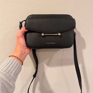 Strathberry Black Mosaic Camera Bag